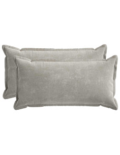Federa 2 pcs HOUTEN Grigio Chiaro 40 x 80 cm Tessuto Chenille