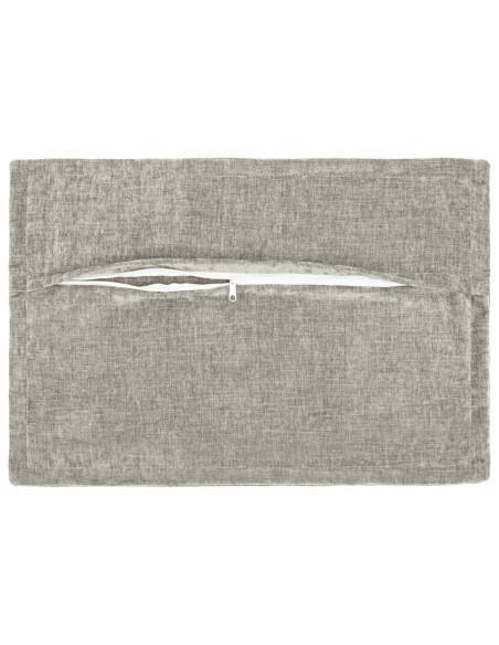 Federa 6 pcs HOUTEN Grigio Chiaro 40 x 60 cm Tessuto Chenille