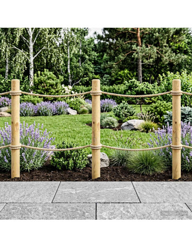 Pali per Recinzione 10 pz Verde 100 cm Legno Massello di Pino