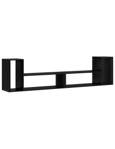 Mobile TV 100 x 30 x 50 cm Rovere Nero Legno ingegnerizzato