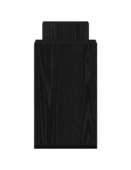Mobile TV 100 x 30 x 50 cm Rovere Nero Legno ingegnerizzato