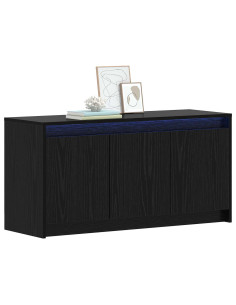 Mobile TV 100 x 34 x 50 cm Rovere Nero Legno ingegnerizzato 2