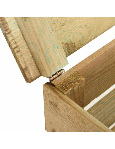 Compostiera da giardino a listelli Verde 110 x 58 x 113 cm