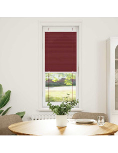 Tenda Plissettata Rosso Bordeaux 50x100 cm Larghezza Tessuto