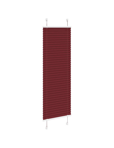 Tenda Plissettata Rosso Bordeaux 50x100 cm Larghezza Tessuto