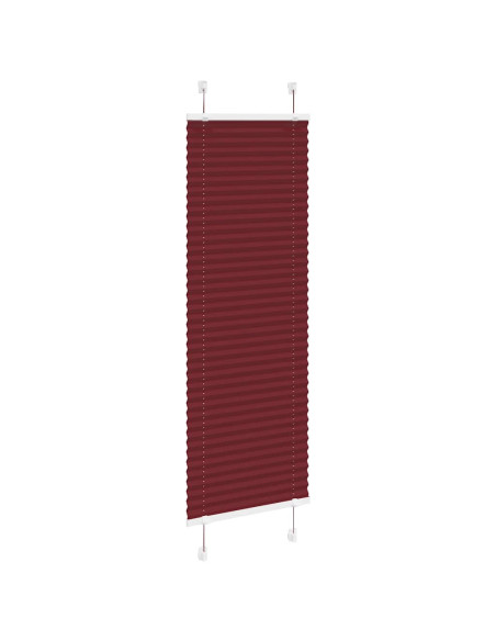 Tenda Plissettata Rosso Bordeaux 50x100 cm Larghezza Tessuto