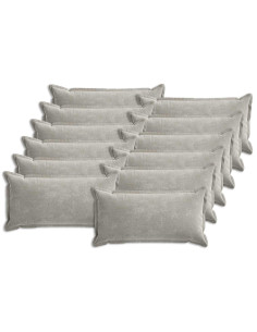 Federa 12 pcs HOUTEN Grigio Chiaro 40 x 80 cm Tessuto Chenille