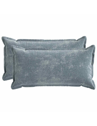 Federa 2 pcs HOUTEN Azzurro 40 x 80 cm Tessuto Chenille