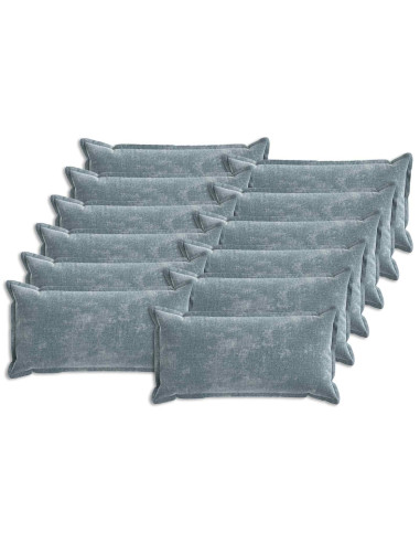 Federa 12 pcs HOUTEN Azzurro 40 x 80 cm Tessuto Chenille