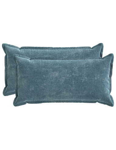 Federa 2 pcs HOUTEN Blu 40 x 80 cm Tessuto Chenille
