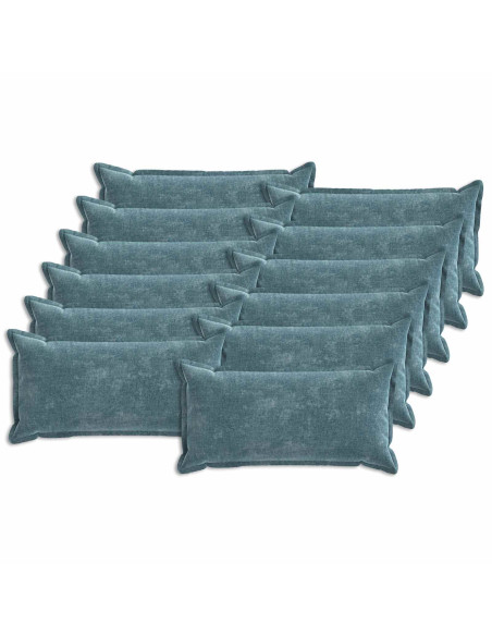 Federa 12 pcs HOUTEN Blu 40 x 80 cm Tessuto Chenille