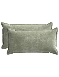 Federa 2 pcs HOUTEN Verde 40 x 80 cm Tessuto Chenille