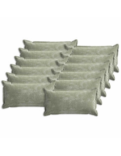 Federa 12 pcs HOUTEN Verde 40 x 80 cm Tessuto Chenille