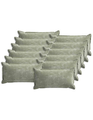 Federa 12 pcs HOUTEN Verde 40 x 80 cm Tessuto Chenille