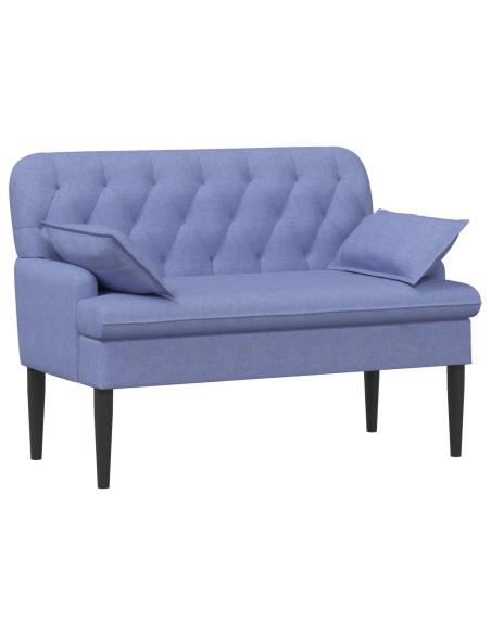 Loveseat con bottoni imbottiti Blu jeans 111 x 68 x 80 cm