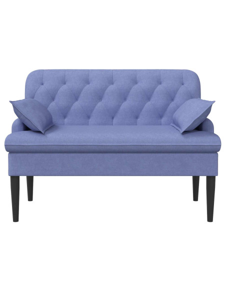 Loveseat con bottoni imbottiti Blu jeans 111 x 68 x 80 cm