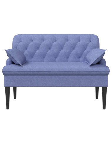 Loveseat con bottoni imbottiti Blu jeans 111 x 68 x 80 cm