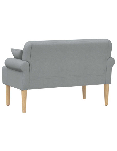 Loveseat con bottoni imbottiti Grigio Chiaro 120 x 65 x 79 cm