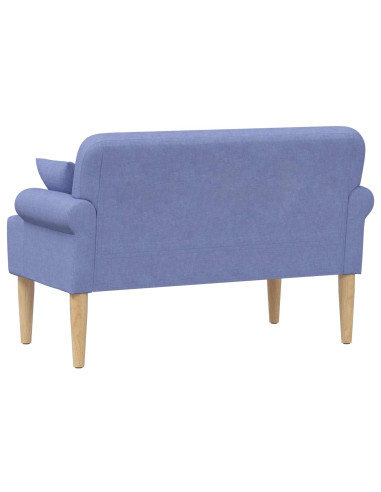 Loveseat con bottoni imbottiti Blu jeans 120 x 65 x 79 cm