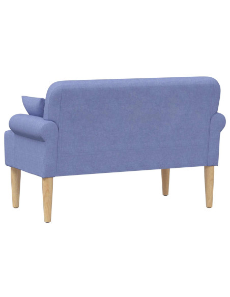 Loveseat con bottoni imbottiti Blu jeans 120 x 65 x 79 cm