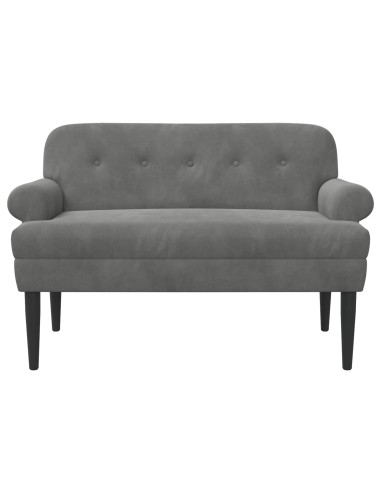 Loveseat con bottoni imbottiti Grigio Scuro 120 x 66 x 78 cm