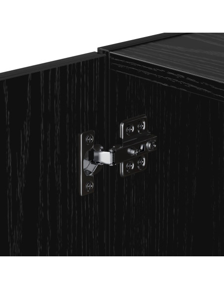 Armadietto a muro Rovere Nero 80 x 42,5 x 64 cm