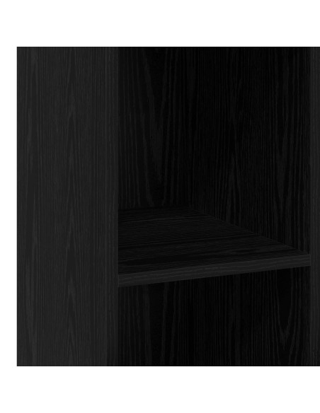 Credenza Rovere Nero 30 x 41 x 93 cm Legno ingegnerizzato