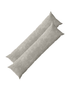 Federa 2 pcs HEERLEN Grigio Chiaro 40 x 145 cm Tessuto Chenille