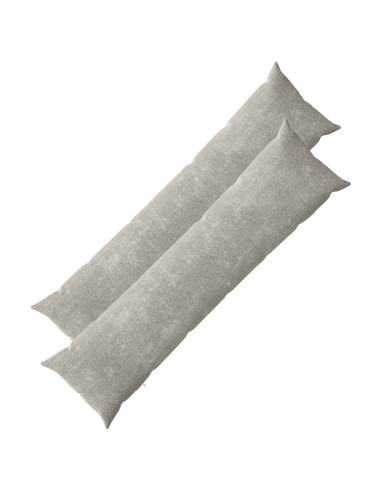 Federa 2 pcs HEERLEN Grigio Chiaro 40 x 145 cm Tessuto Chenille
