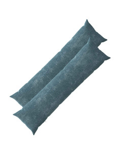 Federa 2 pcs HEERLEN Blu 40 x 145 cm Tessuto Chenille