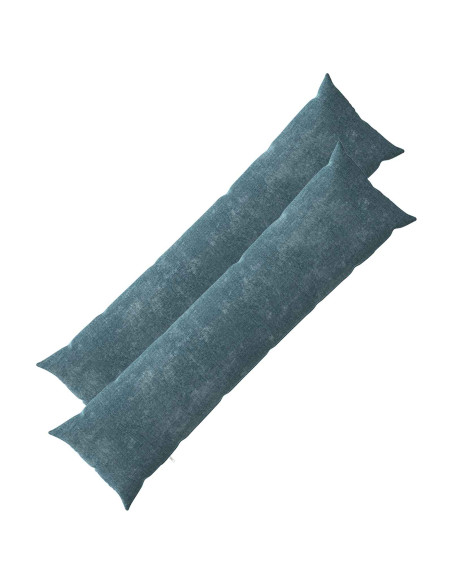 Federa 2 pcs HEERLEN Blu 40 x 145 cm Tessuto Chenille