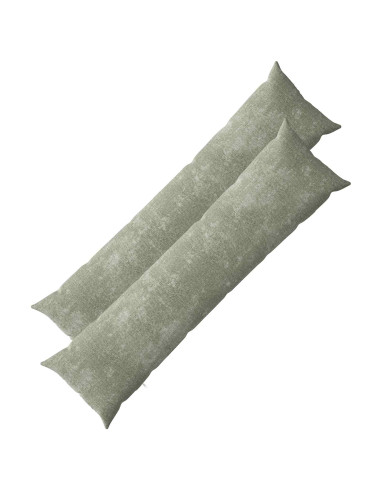 Federa 2 pcs HEERLEN Verde 40 x 145 cm Tessuto Chenille