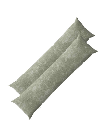 Federa 2 pcs HEERLEN Verde 40 x 145 cm Tessuto Chenille