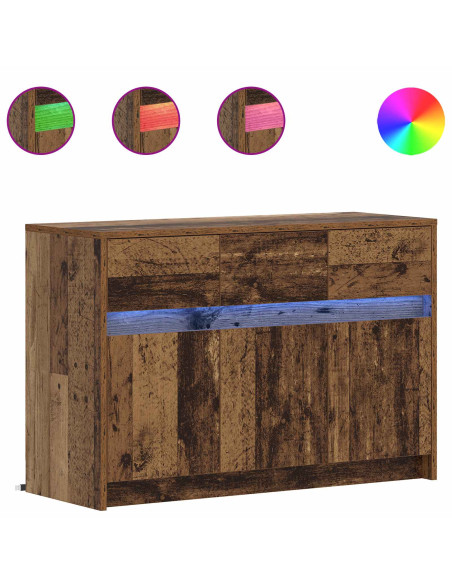 Mobile TV 91 x 34 x 61 cm Legno antico Legno ingegnerizzato