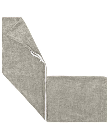 Federa 2 pcs HEERLEN Grigio Chiaro 40 x 145 cm Tessuto Chenille