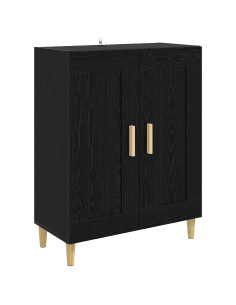 Credenza Rovere Nero 69,5 x 34 x 90 cm Legno ingegnerizzato