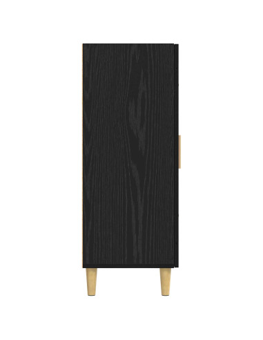 Credenza Rovere Nero 69,5 x 34 x 90 cm Legno ingegnerizzato