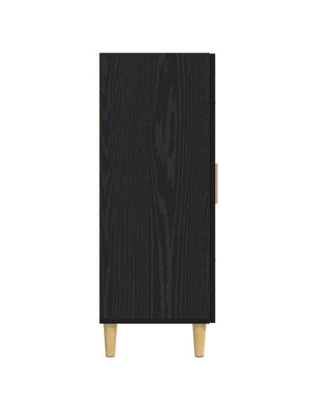 Credenza Rovere Nero 69,5 x 34 x 90 cm Legno ingegnerizzato