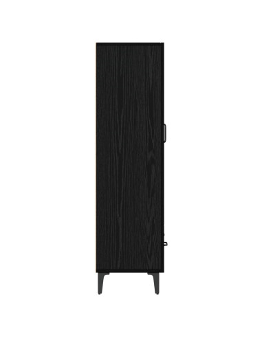 Credenza Rovere Nero 70 x 31 x 115 cm Legno ingegnerizzato