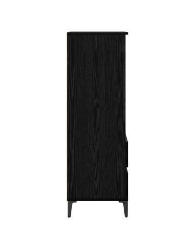 Credenza Rovere Nero 40 x 36 x 110 cm Legno ingegnerizzato