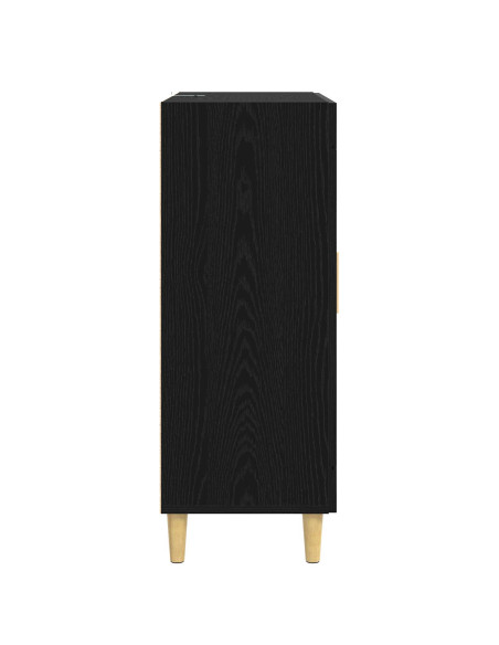 Credenza Rovere Nero 69,5 x 34 x 90 cm Legno ingegnerizzato