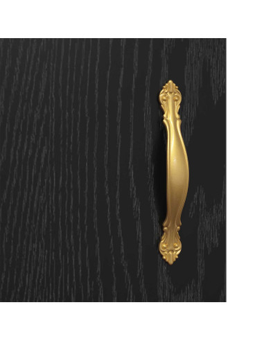 Armadietto a muro Rovere Nero 34,5 x 34 x 90 cm