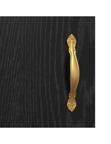 Armadietto a muro Rovere Nero 34,5 x 34 x 90 cm