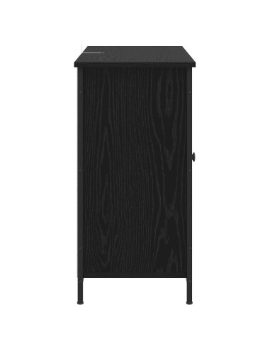 Credenza Rovere Nero 100 x 35 x 70 cm Legno ingegnerizzato