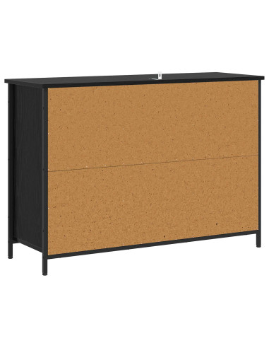 Credenza Rovere Nero 100 x 35 x 70 cm Legno ingegnerizzato