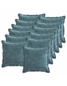 Federa 12 pcs HOUTEN Blu 50 x 50 cm Tessuto Chenille