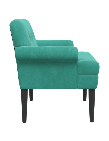 Loveseat con bottoni imbottiti Turchese 120 x 66 x 78 cm