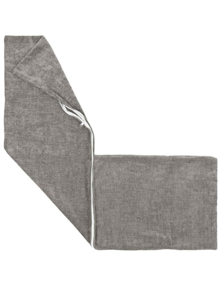 Federa 2 pcs HEERLEN Grigio Scuro 40 x 145 cm Tessuto Chenille