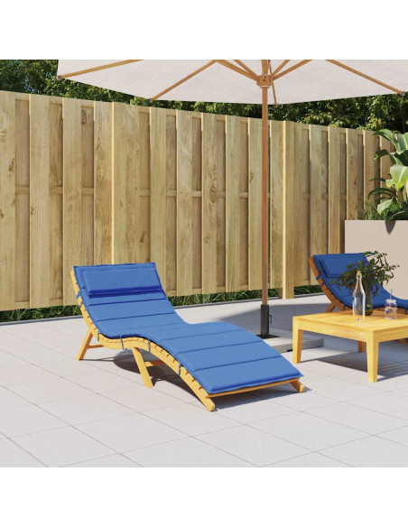 Cuscino per Lettino Blu Reale 180x60x4 cm in Tessuto Oxford