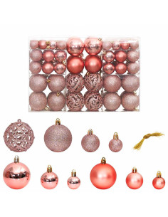 Palline di Natale 100 pz Rosa e Rosato 3 / 4 / 6 cm